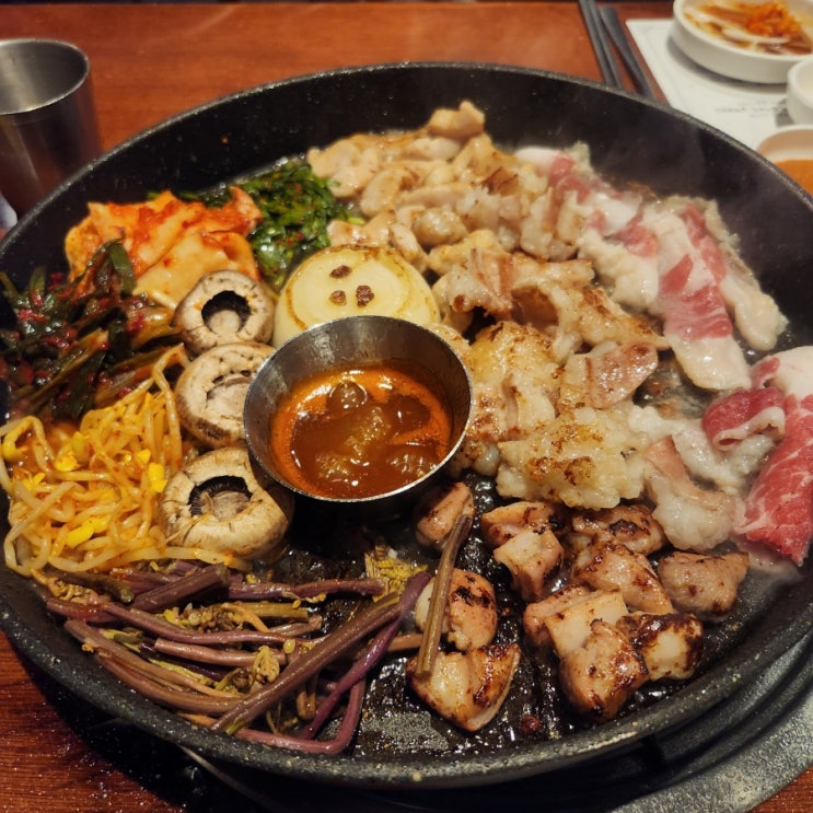  양산역 고기집 :: 꽃돼지식당 양산중부점(양대창세트)