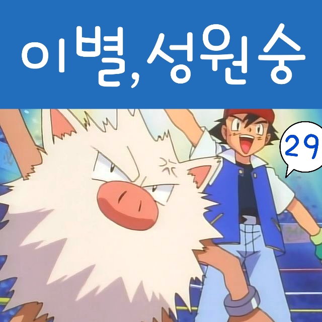  포켓몬스터 29화 지우 성원숭 이별, 홍수몬 vs 피카츄 귀여워