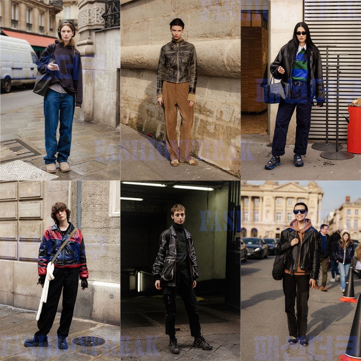 파리 패션위크 주간 진짜 모델들의 리얼웨이에서의 코디 스타일링