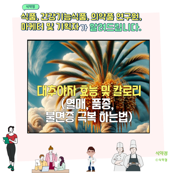  대추야자 효능 및 칼로리 (열매, 품종, 불면증 극복 하는법)