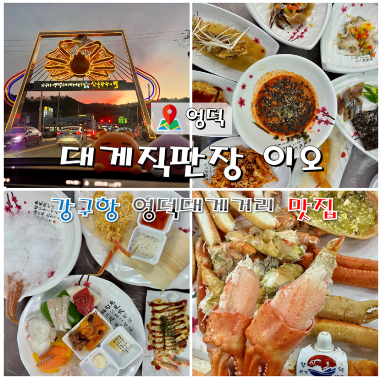  강구항 영덕대게거리 맛집 대게직판장 이오