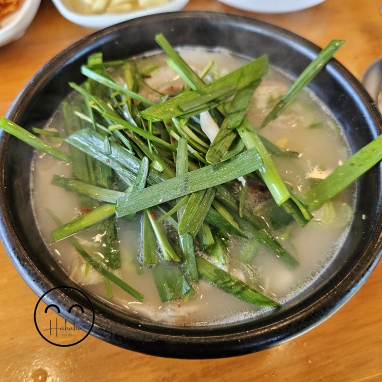  부산 스포원맛집 소리소리 흑마늘 돼지국밥