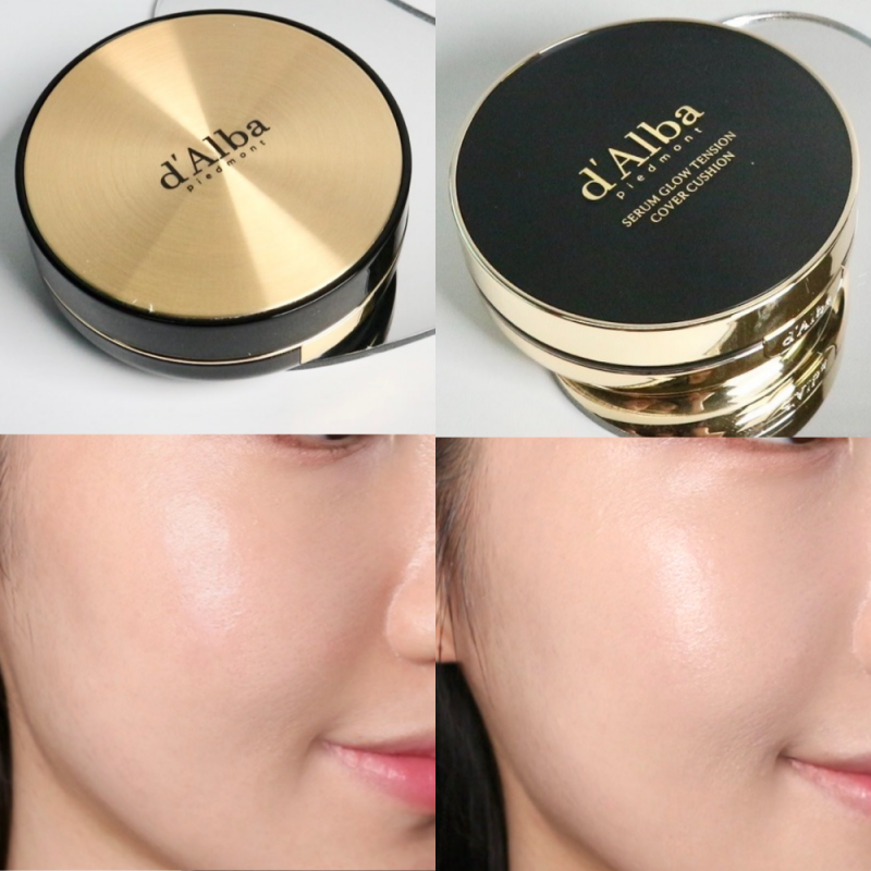 올리브영 건성쿠션 광채쿠션 달바 비건 글로우 쿠션+달바 텐션 쿠션 비교