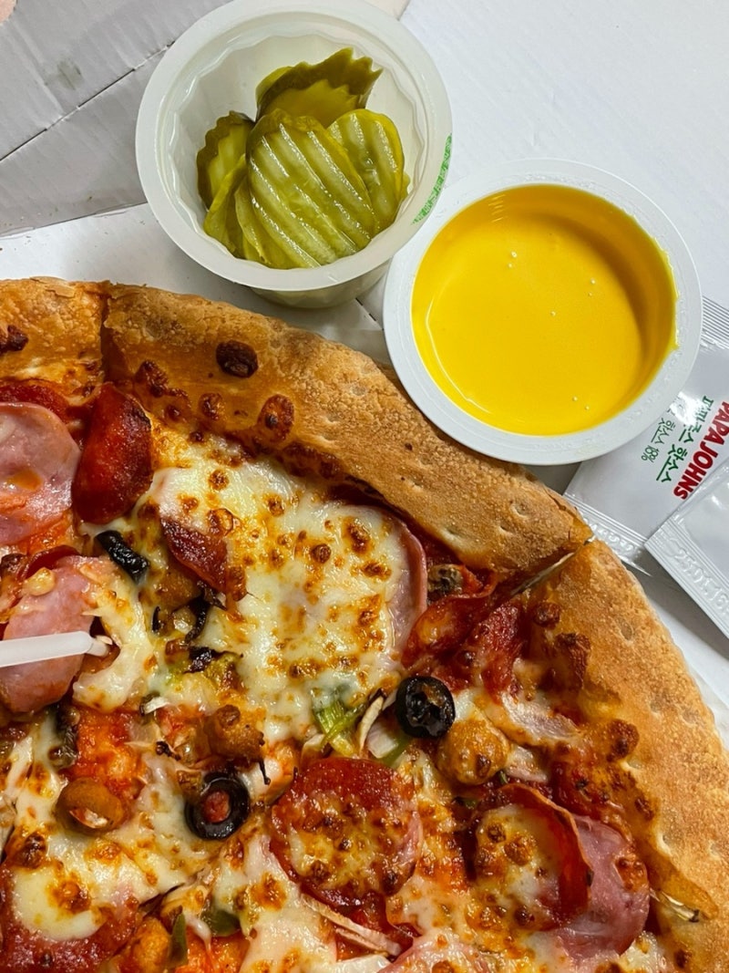 파파존스 슈퍼파파스 피자 추천 / 오리지널 패밀리사이즈 (수퍼파파스 메뉴 추천) : 네이버 블로그