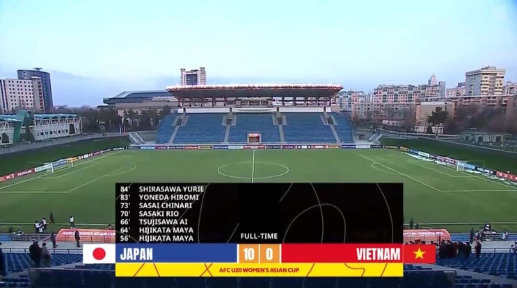 AFC U-20 여자 아시안컵 B조 1차전 일본 vs 베트남