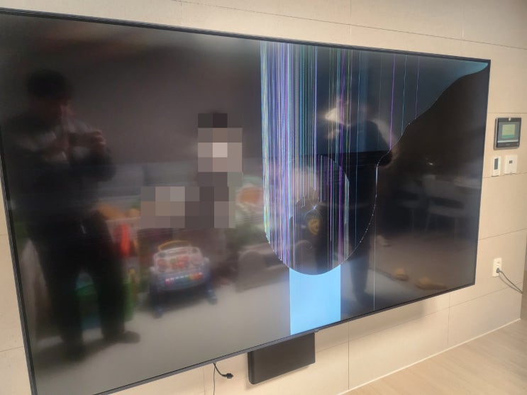 LG 86인치 TV 액정 수리 화면이 깨져서 화성 동탄 출장 전문