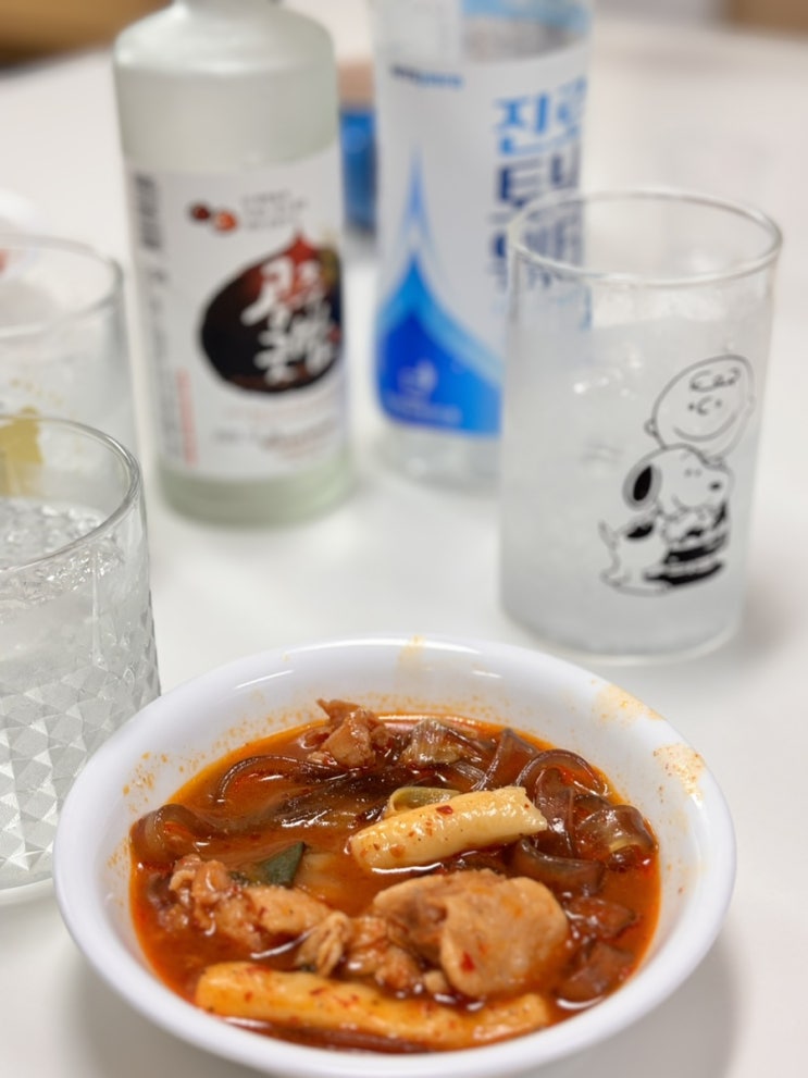  곱도리탕 밀키트로 닭도리탕과 한우곱창 맛있게 요리하기: 술안주 캠핑요리 음식추천