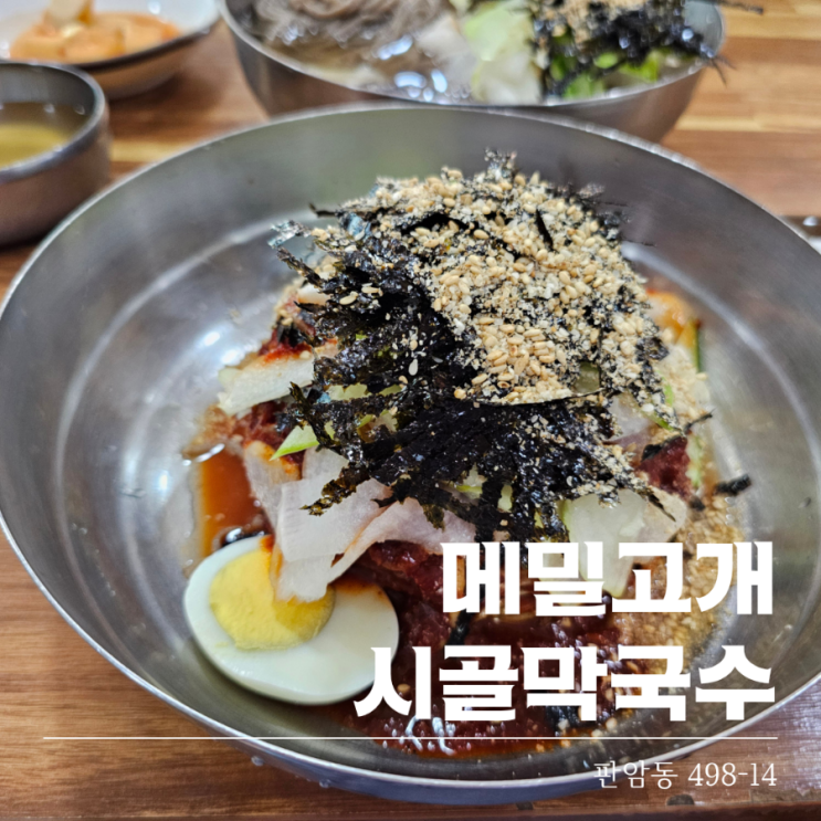  대전판암동맛집 시원한 메밀고개 시골막국수 돈가스도 맛있어요