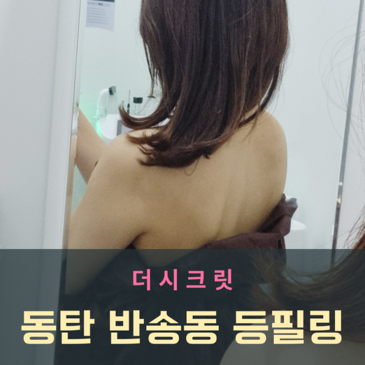  동탄 반송동 등필링 더시크릿 후기