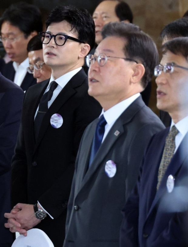 <b>한동훈</b>, <b>이재명</b>에게 토론회 응해라
