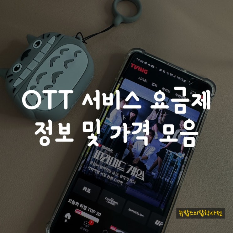  OTT 서비스 요금제 정보 및 가격 모음