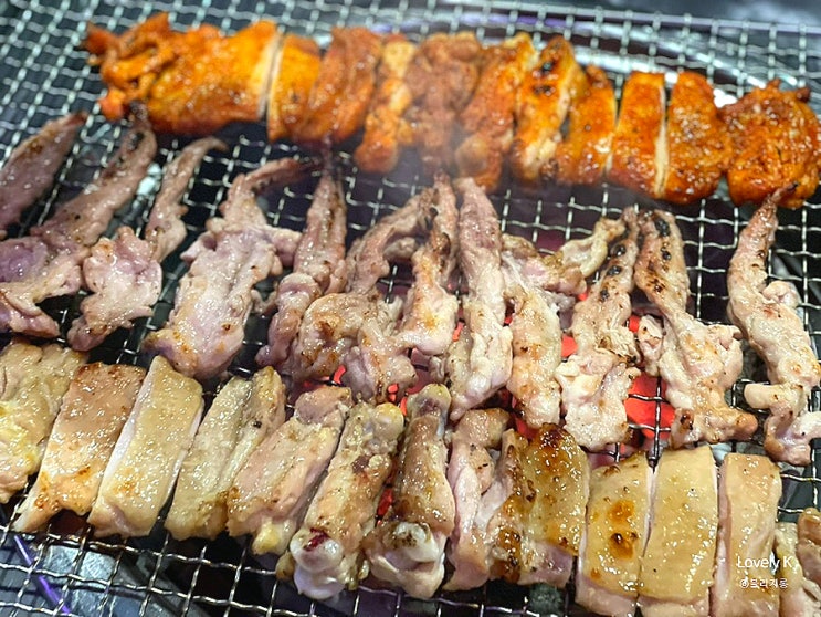  천안 닭갈비 숯불닭갈비 닭목살의 반란 숯불애굽다