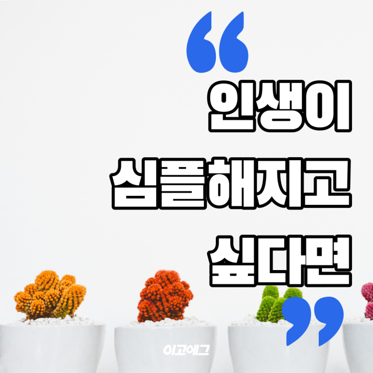  이고에그 EGOEGG | 자존감이 높아지면 인생이 심플해집니다.