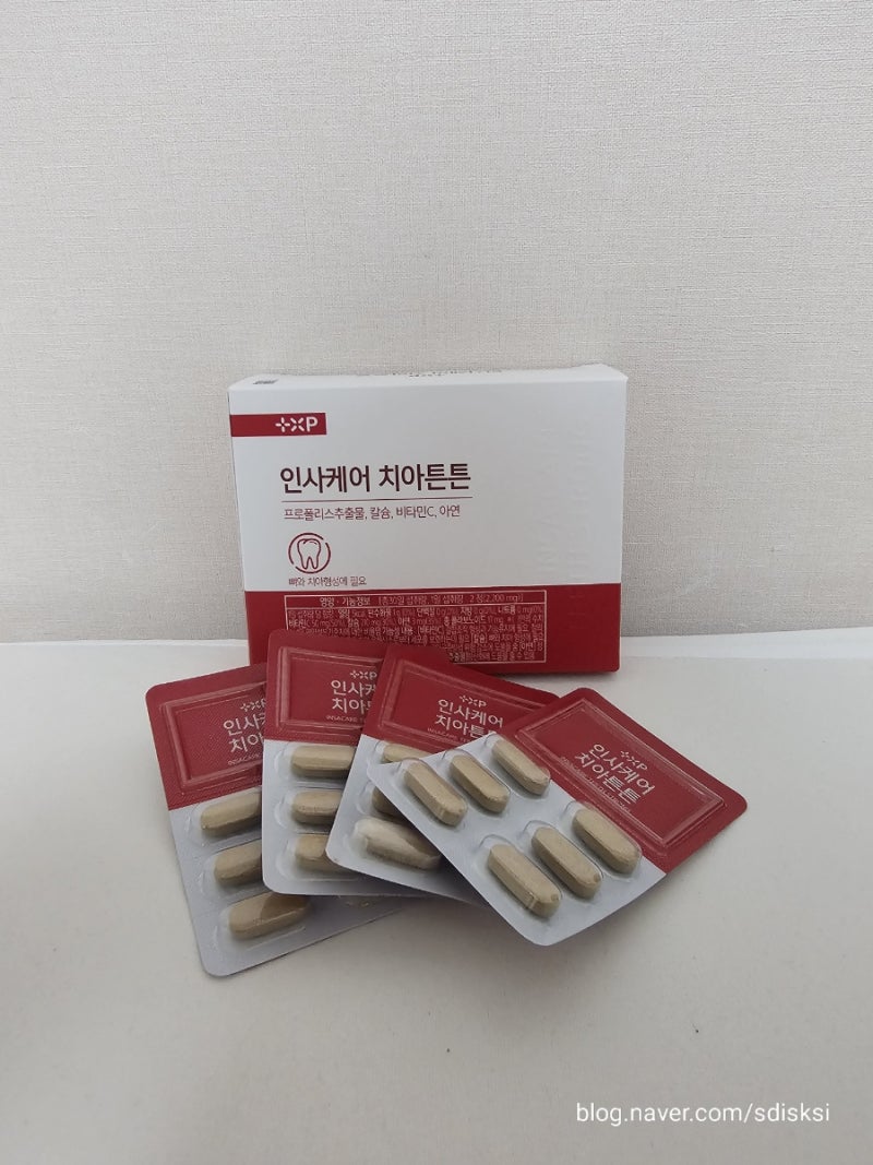 [ 잇몸영양제 치아영양제 ] 슈퍼팜 인사케어 치아튼튼 섭취휘기 : 치아관리 잇몸관리 덴탈케....