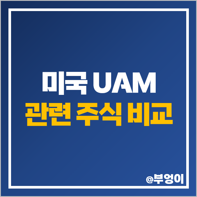 미국 UAM 관련주 종류 보잉 주식 조비 JOBY 주가 ACHR