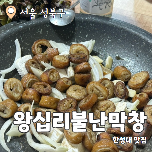  왕십리불난막창 : 한성대 곱창막창 맛집 내돈내산 후기