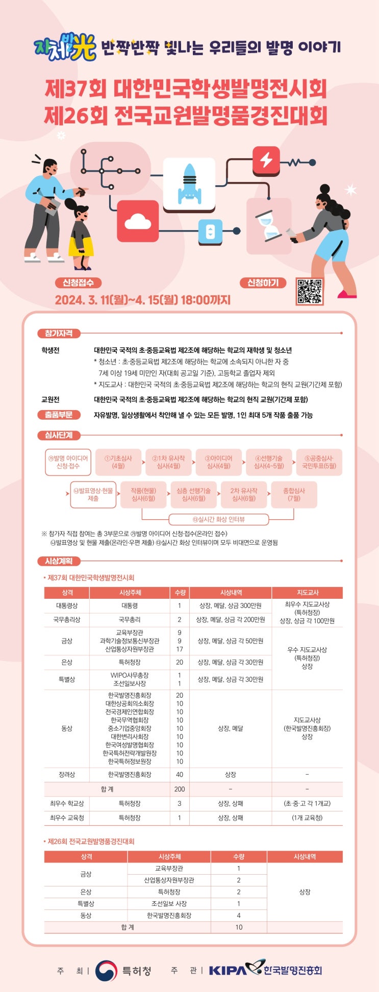 제37회 대한민국학생발명전시회 및 제26회 전국교원발명품경진대회 공고 제37회 대한민국학생발명전시회 및 제26회 전국교원발명품경진대회 공고