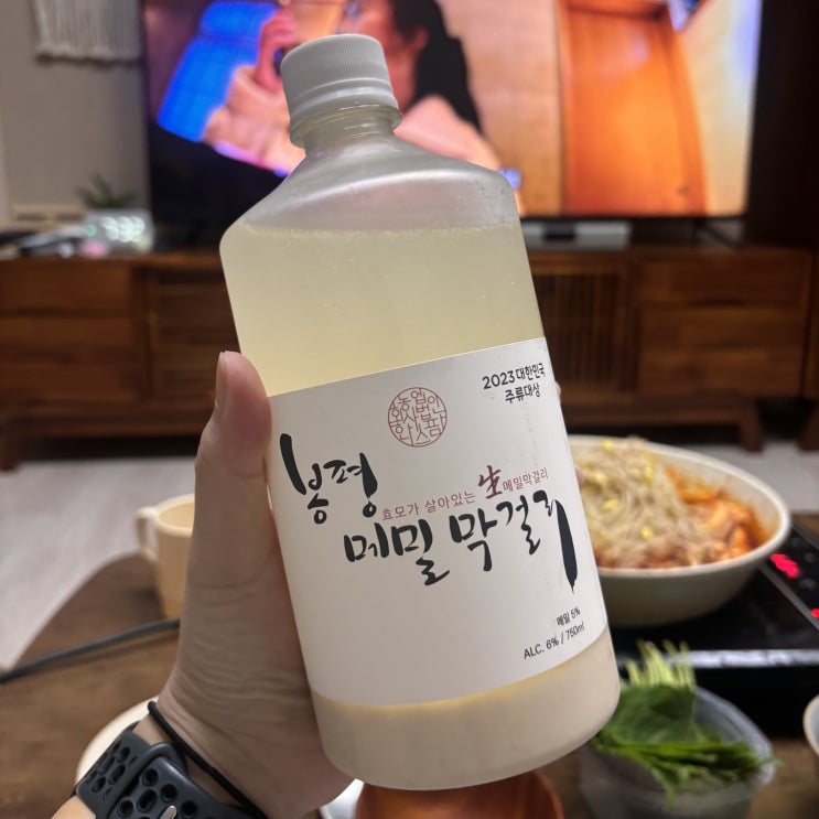  막걸리 추천, 어떤 안주와도 잘 어울리는 봉평메밀막걸리 내돈내산 후기(+한스팜)