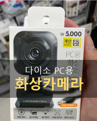 [다이소 쇼핑] 다이소 캠(CAM) 내돈 내산 후기 (PC용 화상카메라)