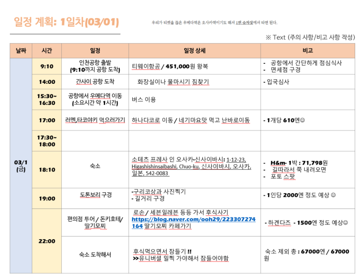 2024.03월 오사카 커플여행 1탄 / 안보면 후회함