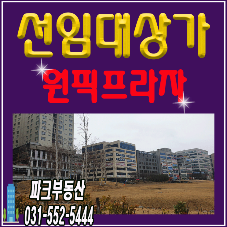  다산신도시 선임대상가 - 공실 위험 없는 상가 "다산 원픽프라자"