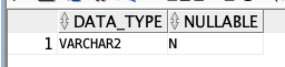 202. (Oracle/오라클) DATA_TYPE , NULLABLE 사용해 테이블 특정 컬럼 데이터 타입 및 널 타입 확인 - Table Column