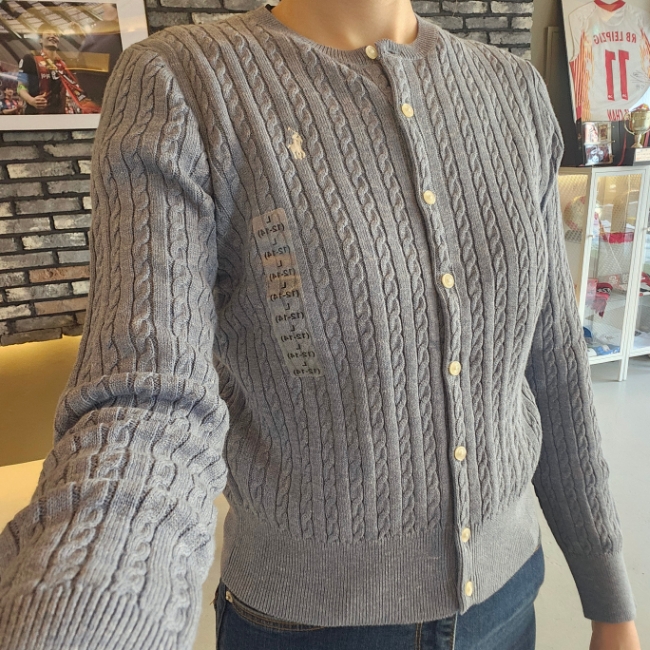  폴로랄프로렌 걸즈 꽈배기가디건 L-XL, 에이블리 폴로 가디건 추천