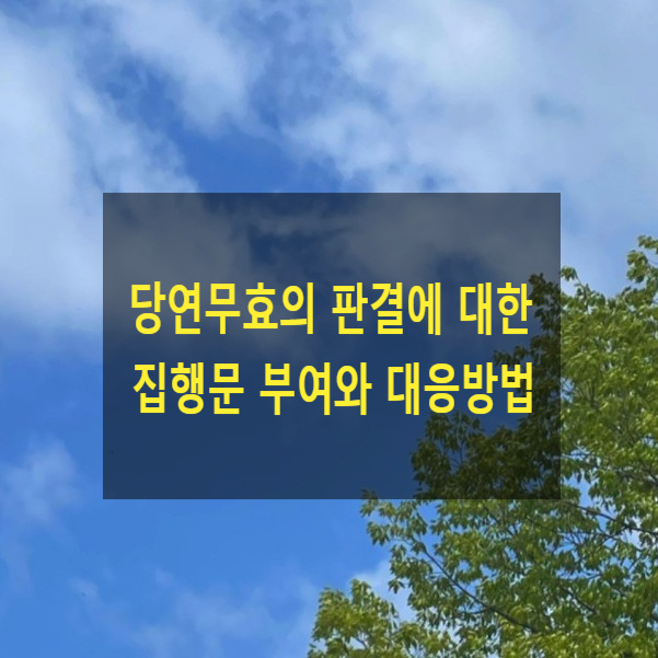  당연무효의 판결에 대한 집행문 부여와 대응방법(사망자 상대 소송)