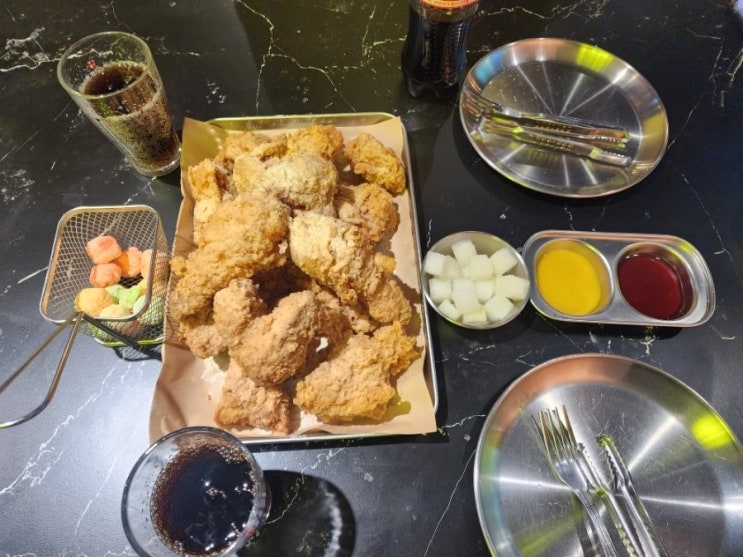  부산 도서관 맛집 애견동반이 가능한 BBQ치킨 덕포점 (내돈내산)