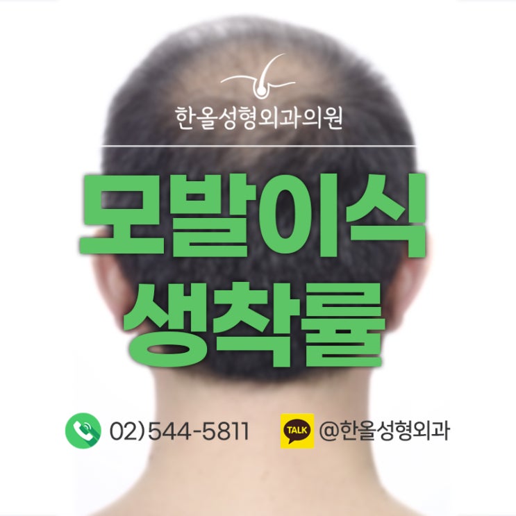 모발이식 생착률이 고민이면? 생착을 높이는 방법은 이것! l 한올성형외과