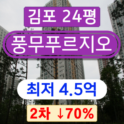  김포아파트경매 김포시 풍무동아파트 풍무푸르지오 34평 2차 경매 2023타경5316