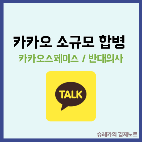  카카오 스페이스 합병 반대의사 뜻 소규모