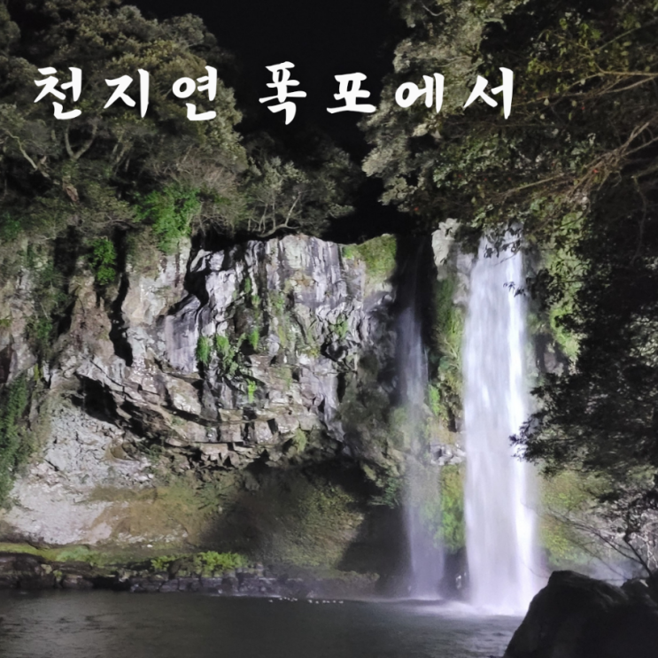  제주도 밤에 천지연 폭포 서귀포 가볼만한곳 달빛 아래 산책하기 새연교새섬까지