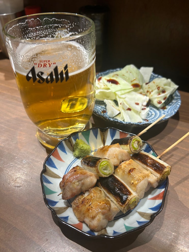  서울시 용산구 한강대로 삼각지역 야키도리 경청(하츠, 네기마, 츠쿠네, 생맥주)