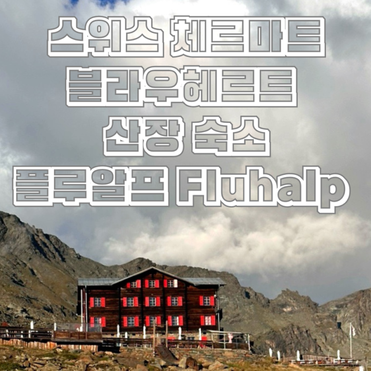  스위스 체르마트 블라우헤르트 레스토랑 산장 숙소 플루알프 Fluhalp