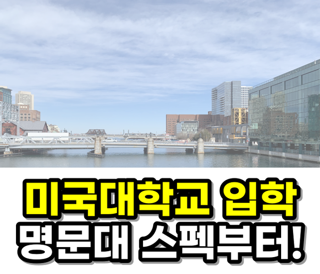 미국대학교 <b>입학</b> 단기간에 <b>아이비리그</b>로