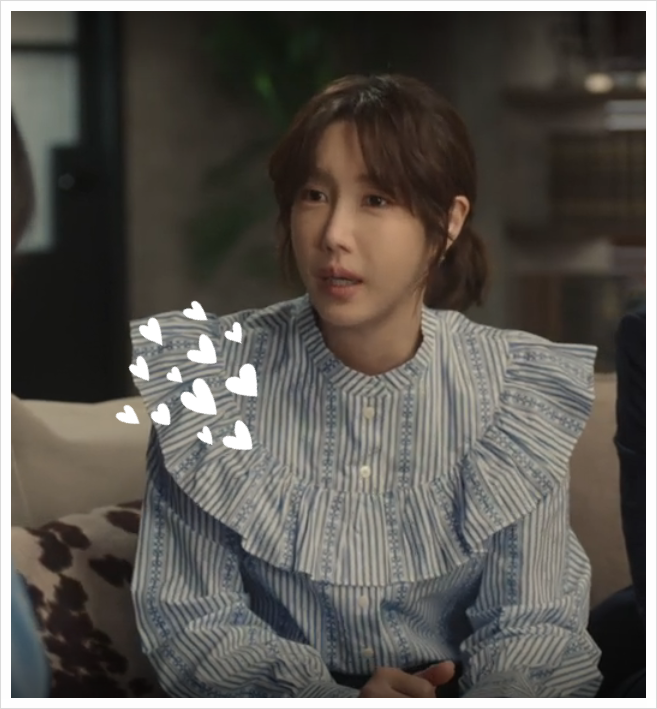 끝내주는 <b>해결사 이지아</b> 옷 끌로디 피에로 러플 블라우스... 