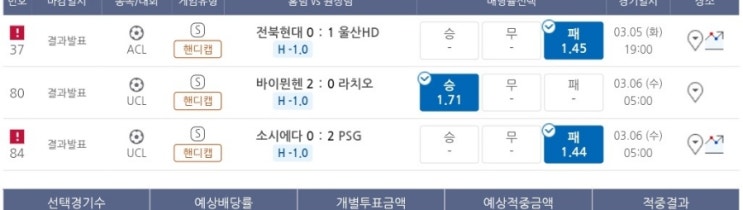 프로토 3/5일 3경기 올킬 적중 프로토 3/5일 3경기 올킬 적중