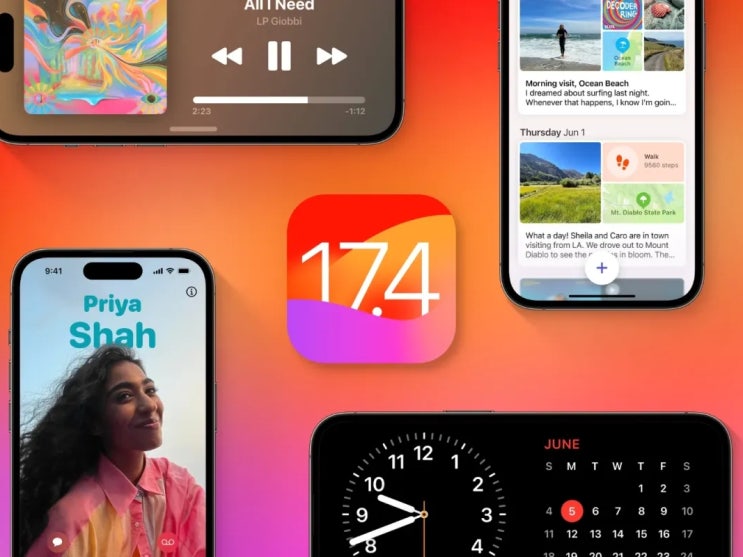 애플 아이폰 iOS / 아이패드 iPadOS 17.4 공식 업데이트 내용과 지원 모델 정보 입니다