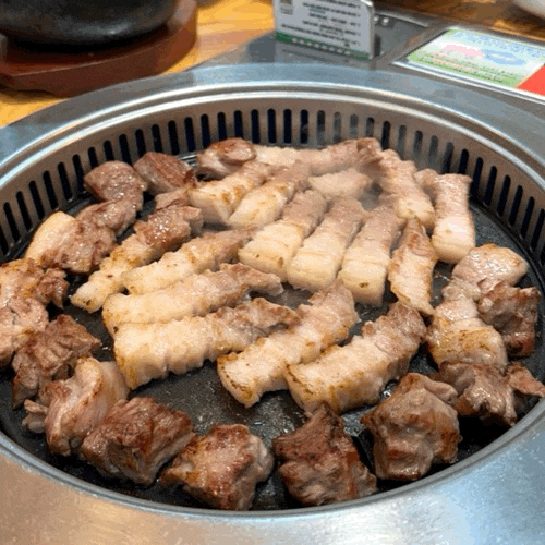  삼겹살데이를 핑계삼아 간 맛찬들왕소금구이 삼성직영점 3인 세트 및 갈매기살 리뷰.