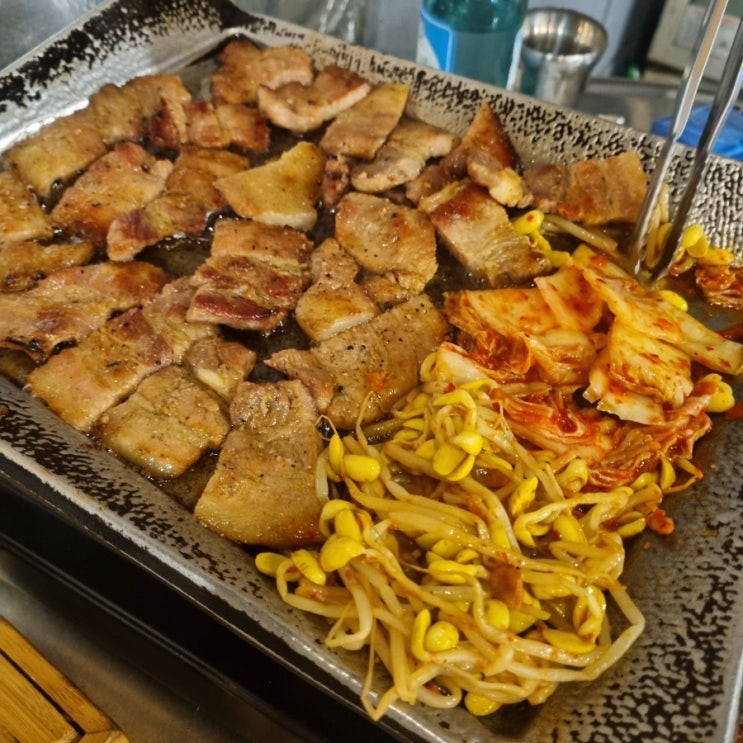  신림 가성비 연탄초벌삼겹살&파불고기 맛집 십원집