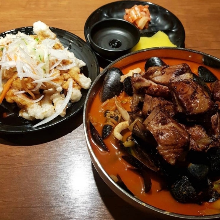  애월 도민 맛집 갈비가 올라간 하르방짬뽕