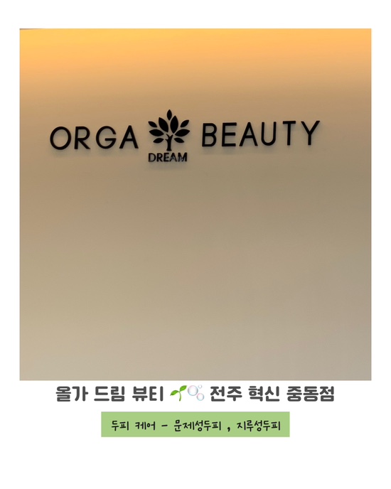  [두피케어]전주 혁신도시 피부관리<올가드림뷰티 혁신중동점>
