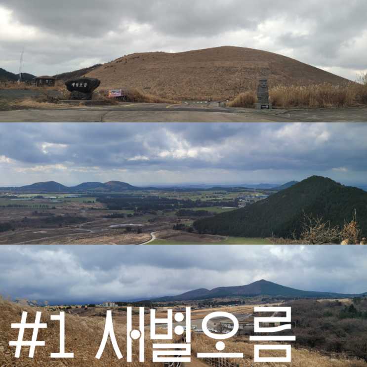  제주 서쪽 오름 제주 남쪽 오름 새별오름 부모님과 함께 제주에서 좋은 추억 서쪽 뷰를 한눈에 볼 수 있는 곳