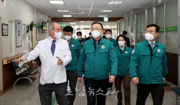  행안부 이한경 재난안전관리본부장, 순천의료원 방문하여 지역 비상진료체계 점검한다