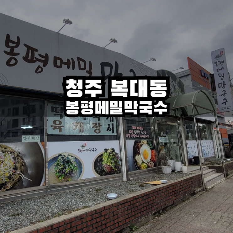  청주 복대동 이가봉평메밀막국수 후기
