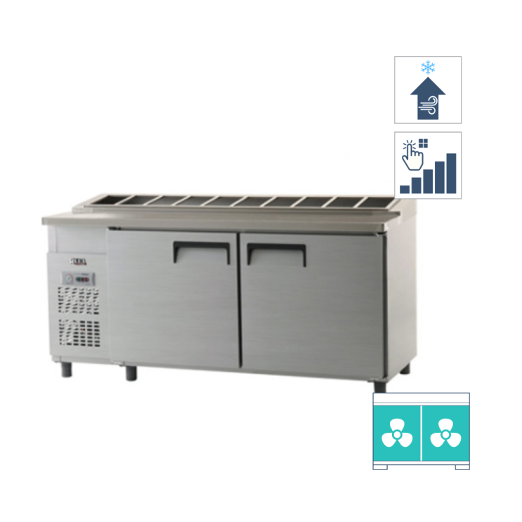  [유니크] 업소용 김밥냉장고 1800 메탈 아날로그 UDS-18RGAR