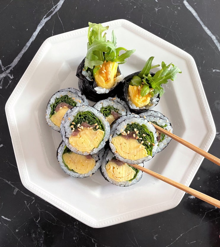  루꼴라 엔초비 김밥 만들기 나혼자 산다 박나래 김밥 간단하게 만드는 집 김밥 레시피