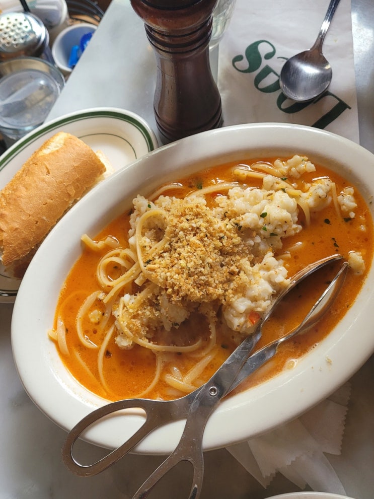  리스카페(Lees cafe) 정자 : 클램 차우더, 누들, 샐러드까지 맛있게 즐긴 분당 브런치 맛집