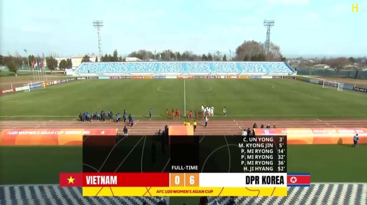 AFC U-20 여자 아시안컵 B조 2차전 베트남 vs 북한